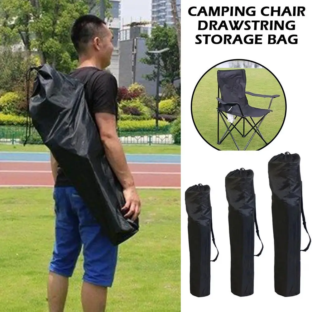 

Folding Chair Storage Bag Drawstring Opening 210D Polyester Organizer Carrying Handbag Parts Bag Bag Camping Patio Chair V3A1