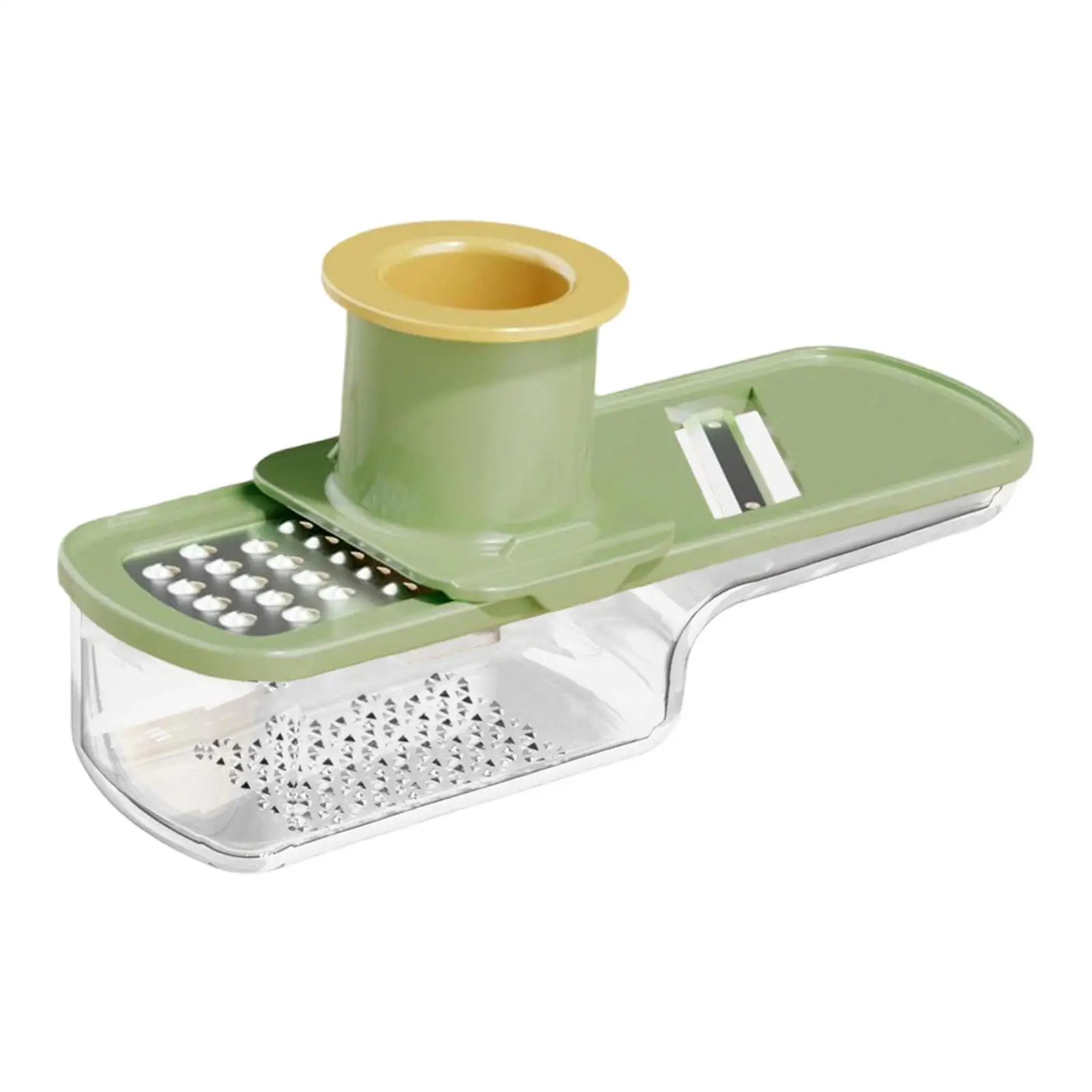 Ginger Garlic Grater W Container Chopper Planer Utensil Garlic Slicer Kitchen Tool Handheld for Wasabi Baking Fruits Vegetable