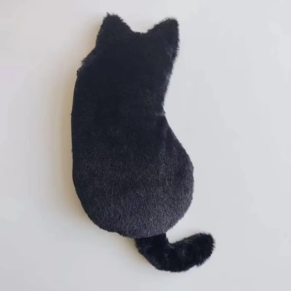 Lovely Kawaii Cat Pencil Bag Cute Zipper Fluffy Pencil Case Soft Storage Bag Animal Stationery Bag School