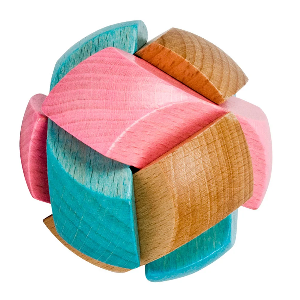 Football Lock Wooden Puzzle For Kids Adults Brain Teaser Game Stress Relief Educational Intelligence Hand Eye Coordination