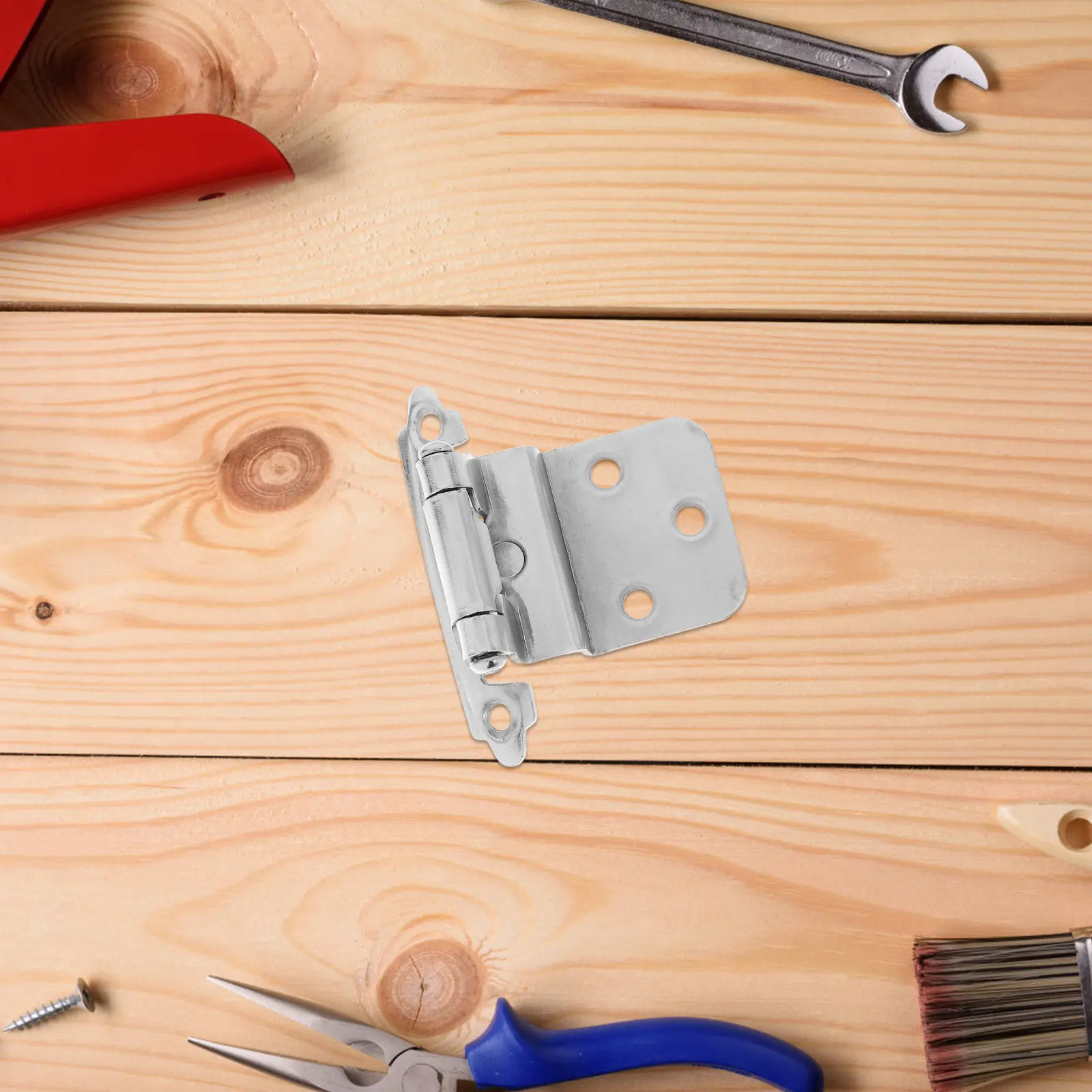 Self Closing Hinge for Cabinets Doors Spring Loaded Automatic Closing Hinge Ideal for Farmhouse Kitchen Bathroom and Commercial