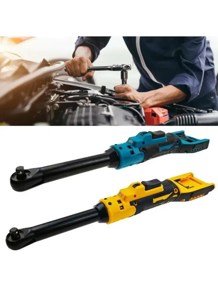 652F 3/8inch Cordless Ratchet Wrench 6inch Extended Neck Wrench 7 Socket