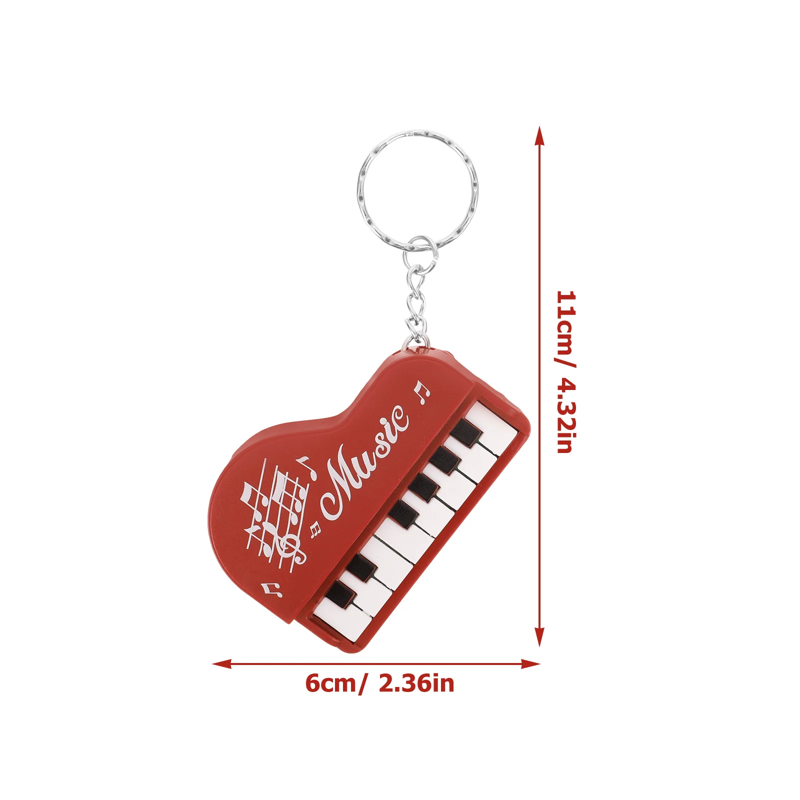 Piano Player Jewelry Musical Instrument Keychain Mini Keyboard Pocket Funny Keychains