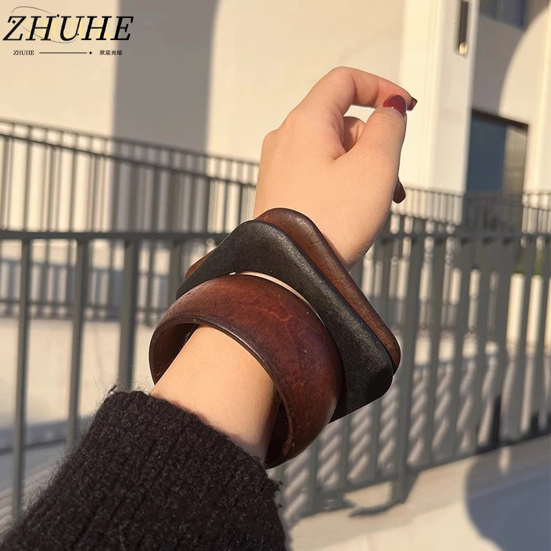 

A retro Multi-layer Layered Wooden Bracelet Is A Perfect Jewelry Accessory For Women's Carnival As A Gift For Your Girlfriend