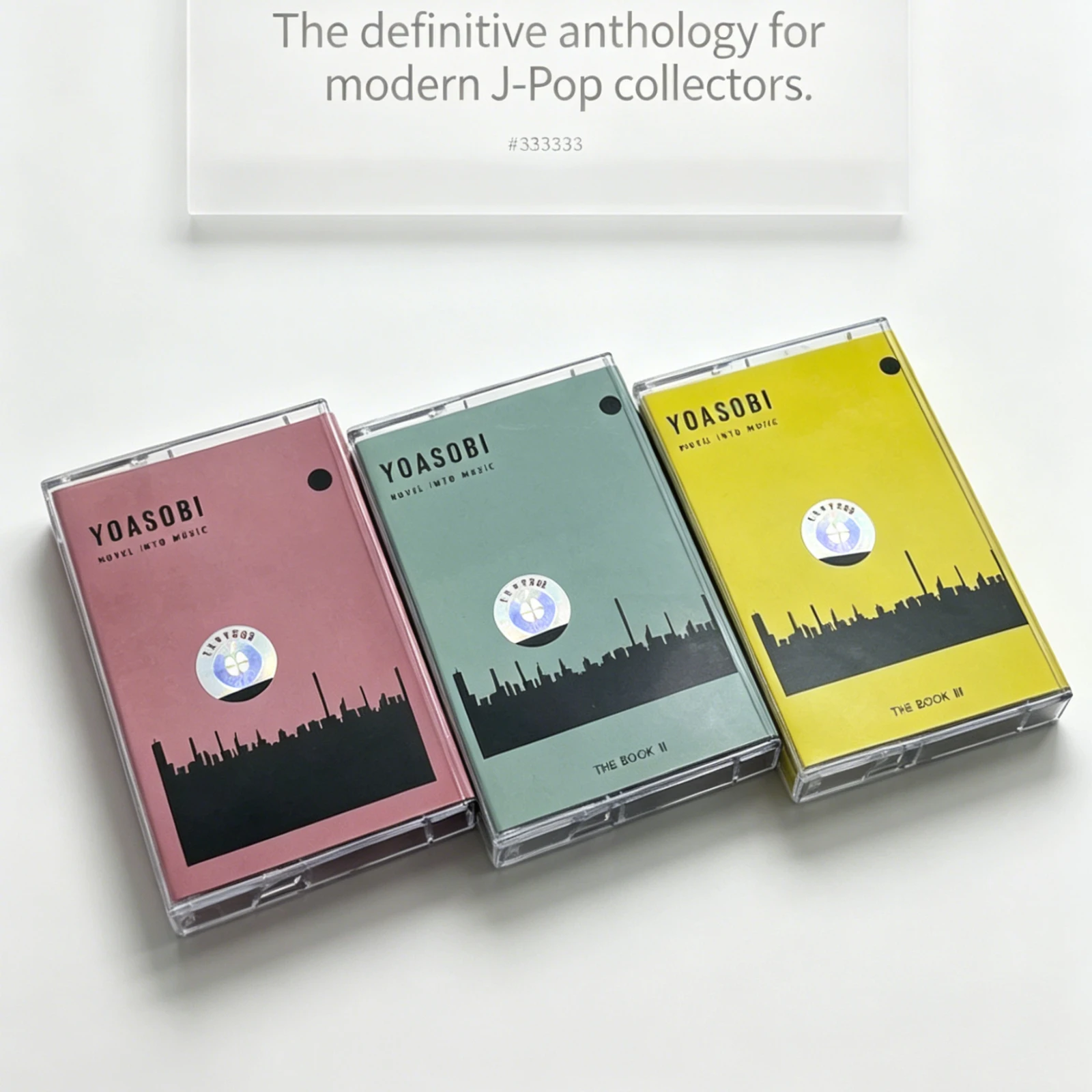 

Yoasobi The Book I II III Cassette Tape Set with Album Covers Retro Collectible Gift for Fans
