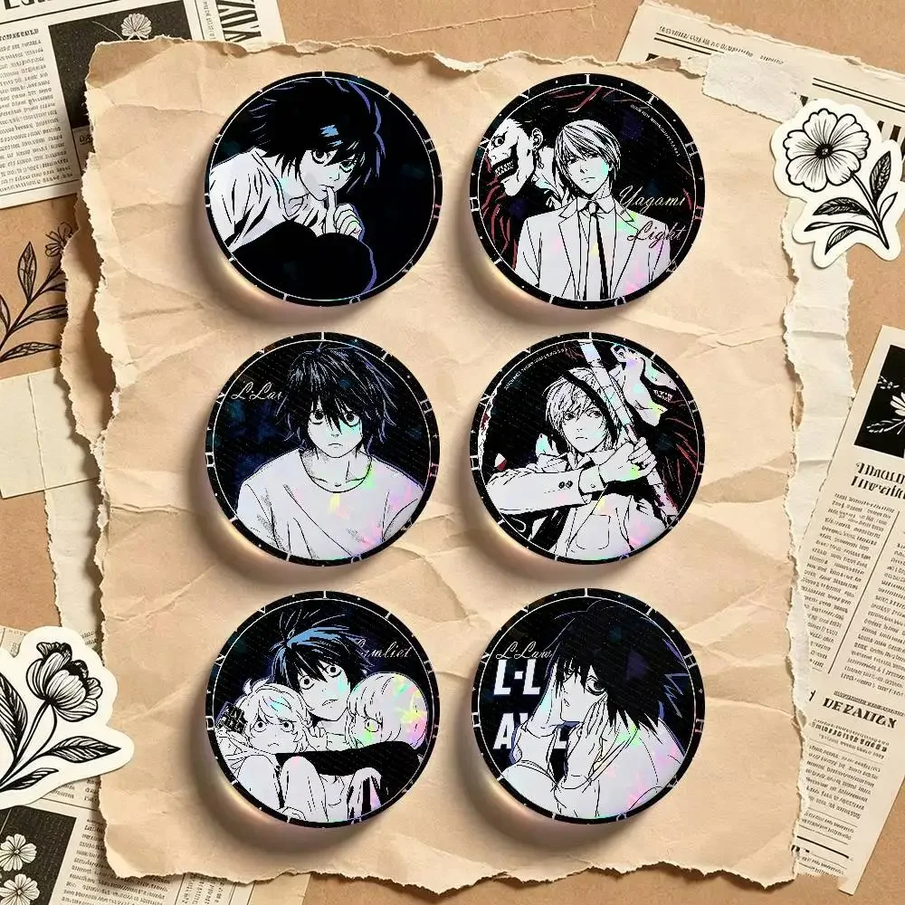 Classic Anime Death Note Button  Badge Creative Round Plastic Brooch Clothes Decorative Pins Jewelry Gifts for Friends
