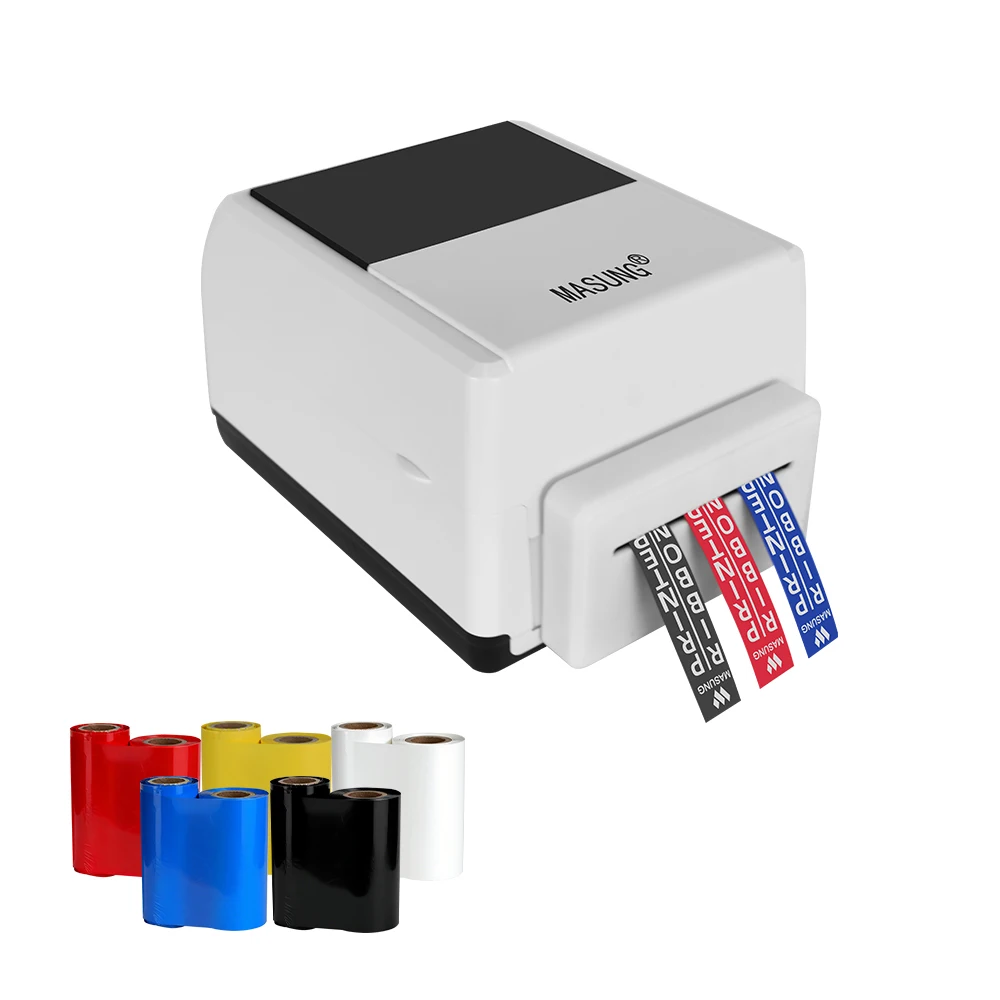 MASUNG MS-1730DC Ribbon Printer 300dpi With Automatic Cutter For Text Pattern Logo Printing