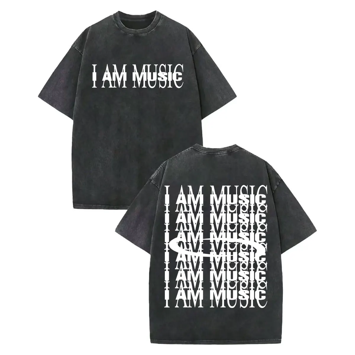 

Hot Rapper Playboi Carti I Am Music 2025 New Album Double Sided Print T Shirt Men Women Fashion Hip Hop Vintage Washed T-shirts