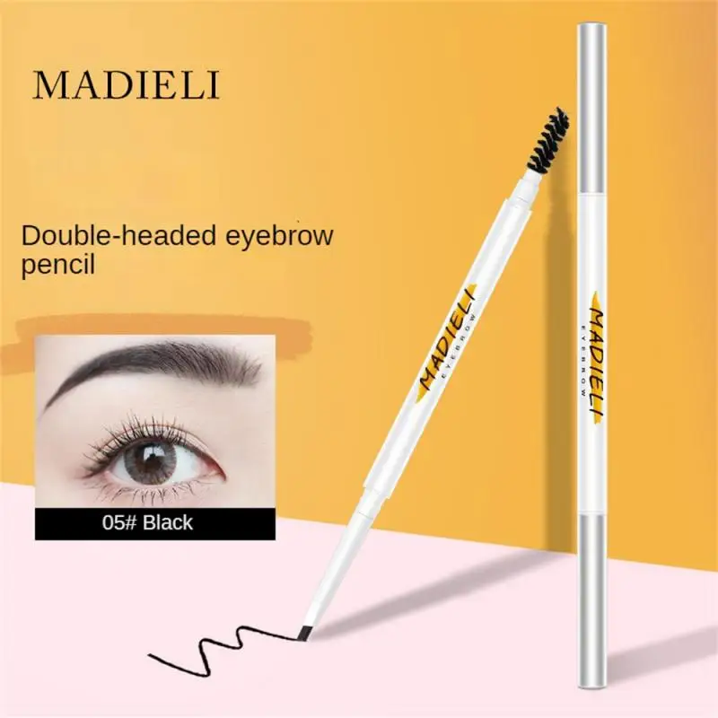 Double Eyebrow Pencil Double-headed Double End Design Makeup Eyebrow Pencil Make-up Auto Rotate Eyebr Hard Refill Eyebrow Brush