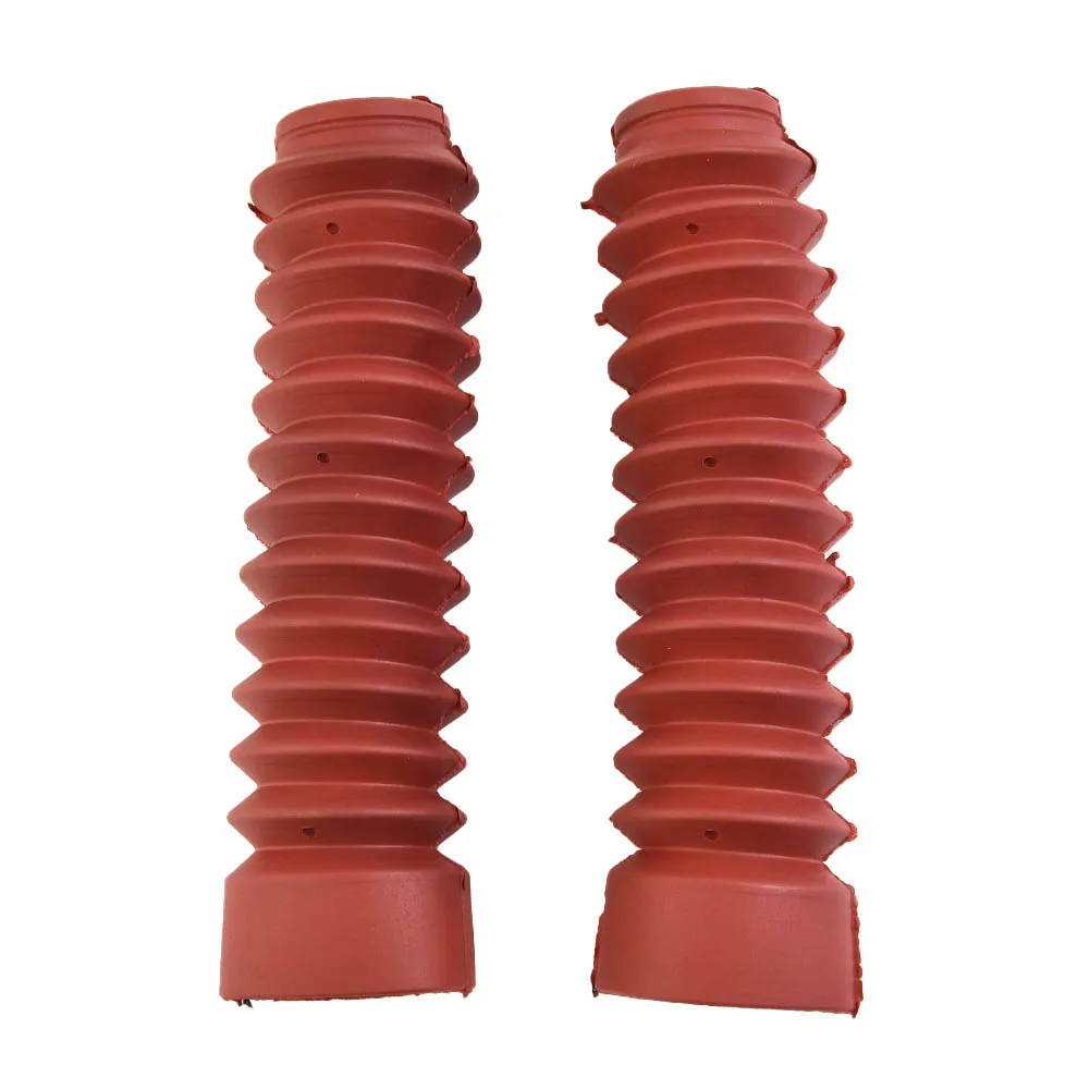 Shockproof Dust Cover Protect The Oil Inside From Flowing Out Dust Jacket Prevent Dust Red Shock Absorber 2pcs
