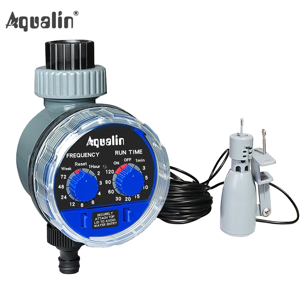 Garden Water Timer Plants Irrigation Watering Kits  Ball Valve Automatic Controller 21025A and Rain Sensor 21103 #21025R