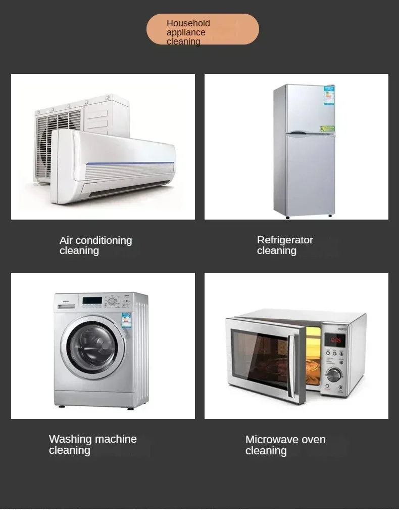 Steam Cleaner High Pressure and Temperature Sterilization Handheld Home Cleaning Air Conditioner Kitchen Hood Car Washer