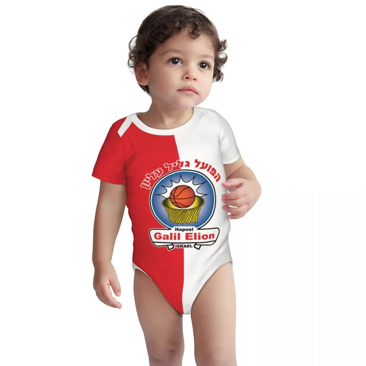 

Israel Hapoel Galil Elyon Bc Pure Cotton Short Sleeve Onesies Bodysuits Baby Romper