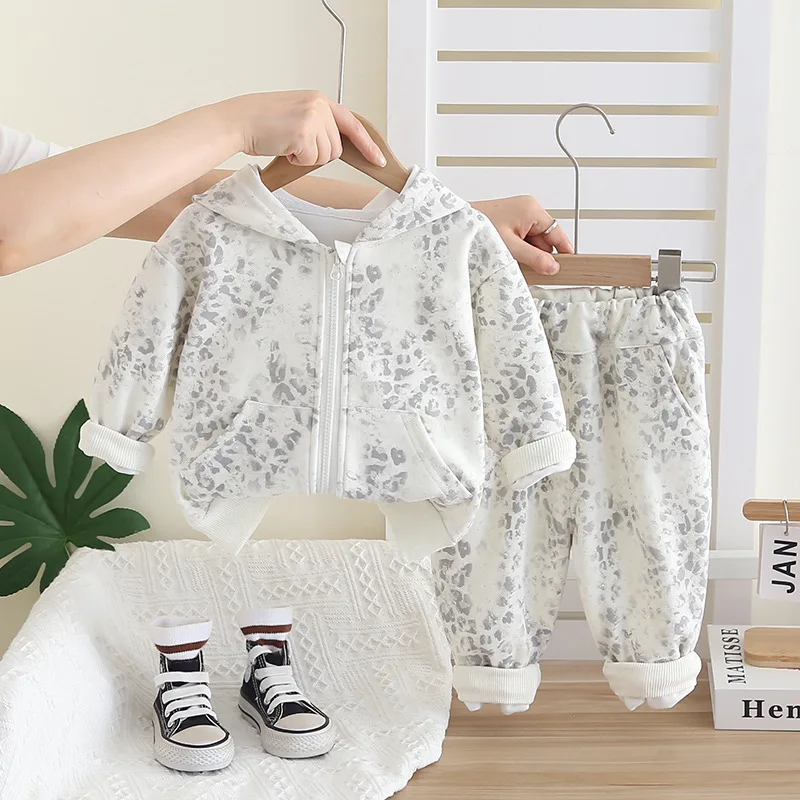 

New Spring Autumn Baby Clothes Suit Children Hooded Jacket Pants 2Pcs/Sets Kids Girls Clothing Infant Costume Toddler Tracksuits