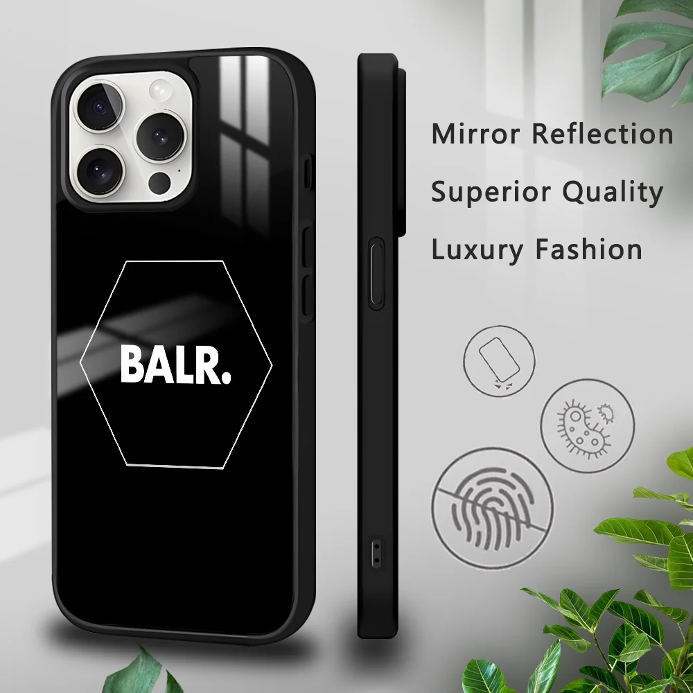 Luxury Brand B-BALRs Phone Case For iPhone 16 15 14 13 12 11 Pro Xs Max Mini Plus Celulares Hard Funda