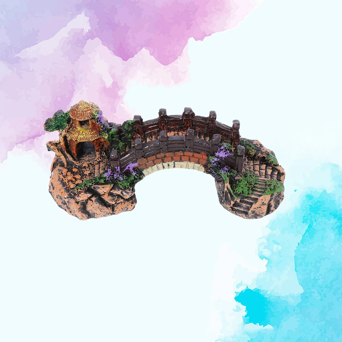 

Viewing The Rockery Bridge Aquarium Decorations Accessories Driftwood Ornaments Goods Fish Tanks and Aquariums Arch for
