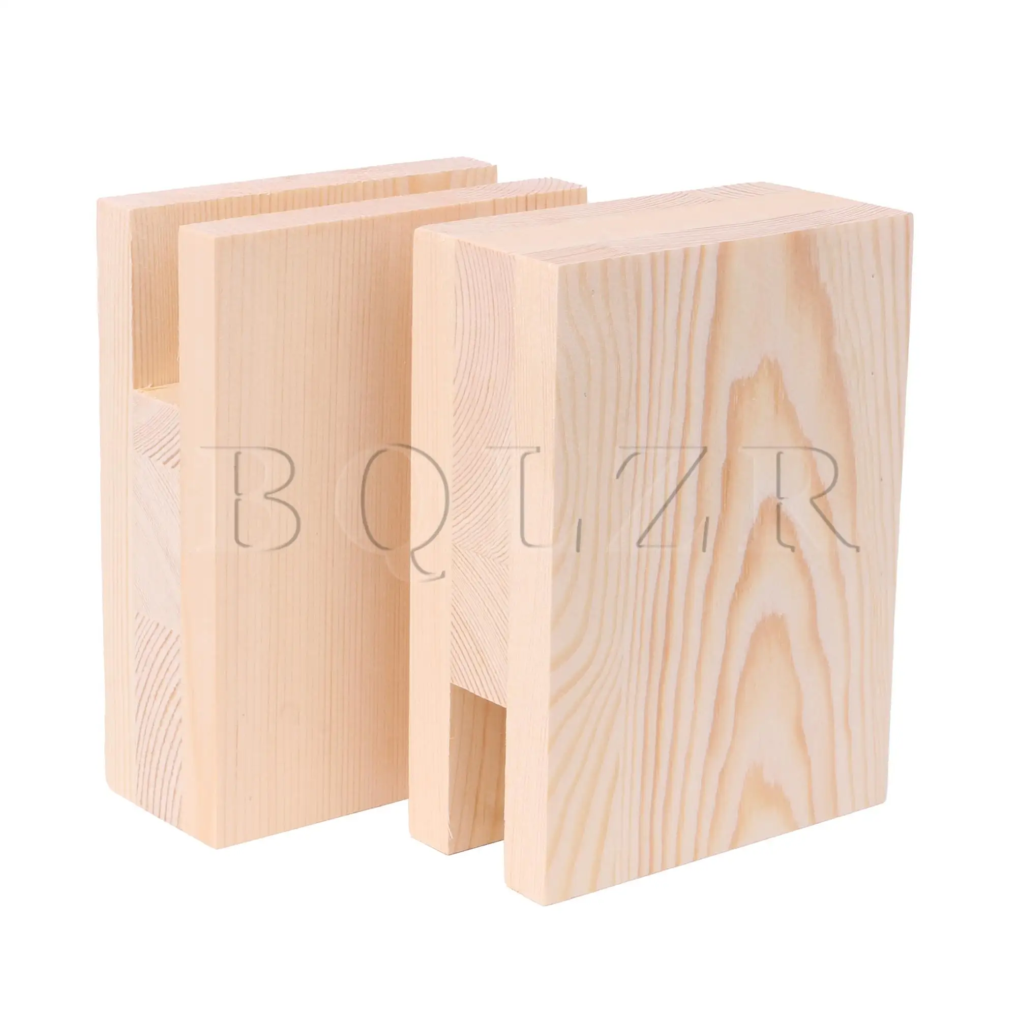 2PCS 2x10CM Groove Wood Furniture Lifter Bed Sofa Table Risers Add 10cm BQLZR