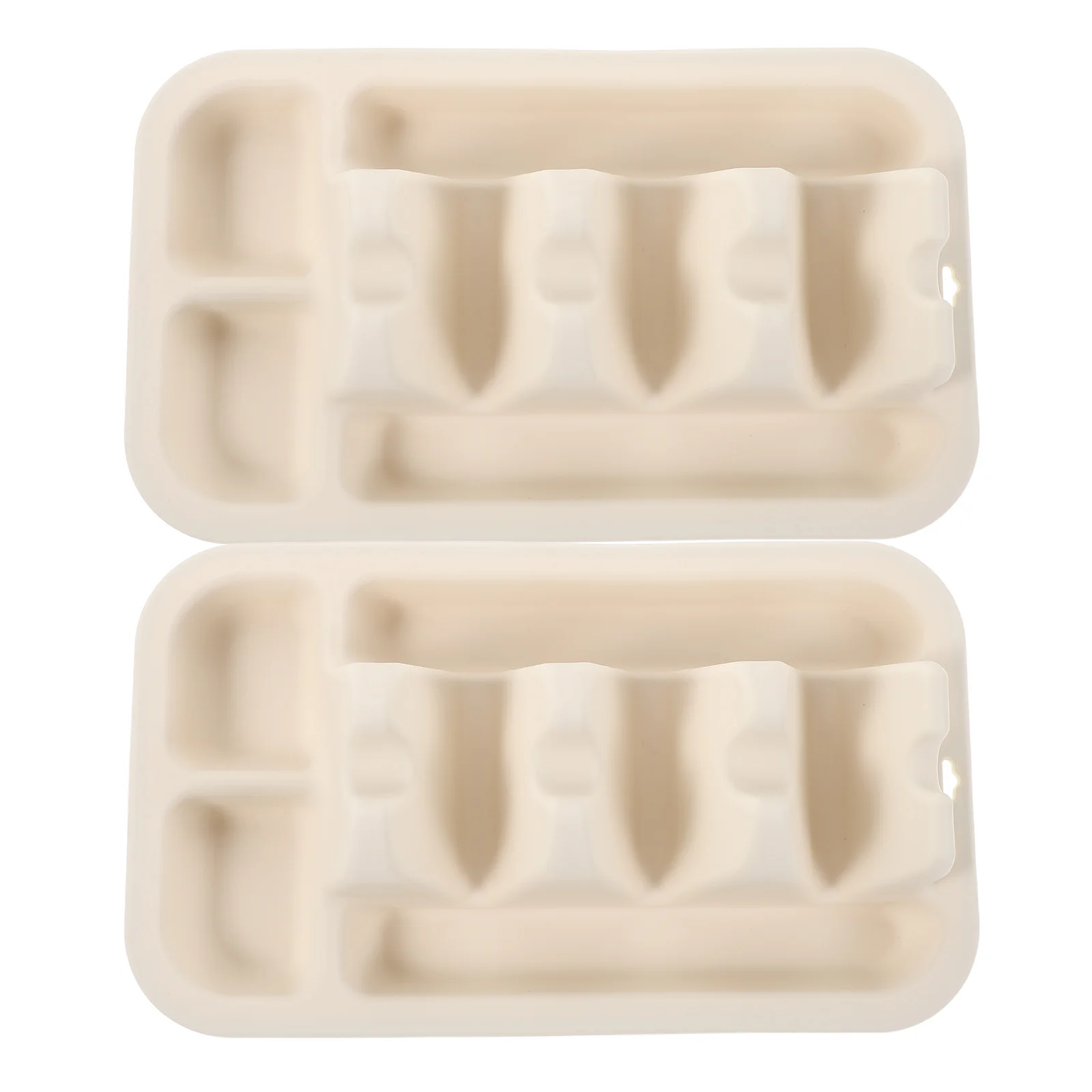 

2 Pcs Divider Tortilla Plate Rack Silica Gel Reusable Taco Plates with Dividers