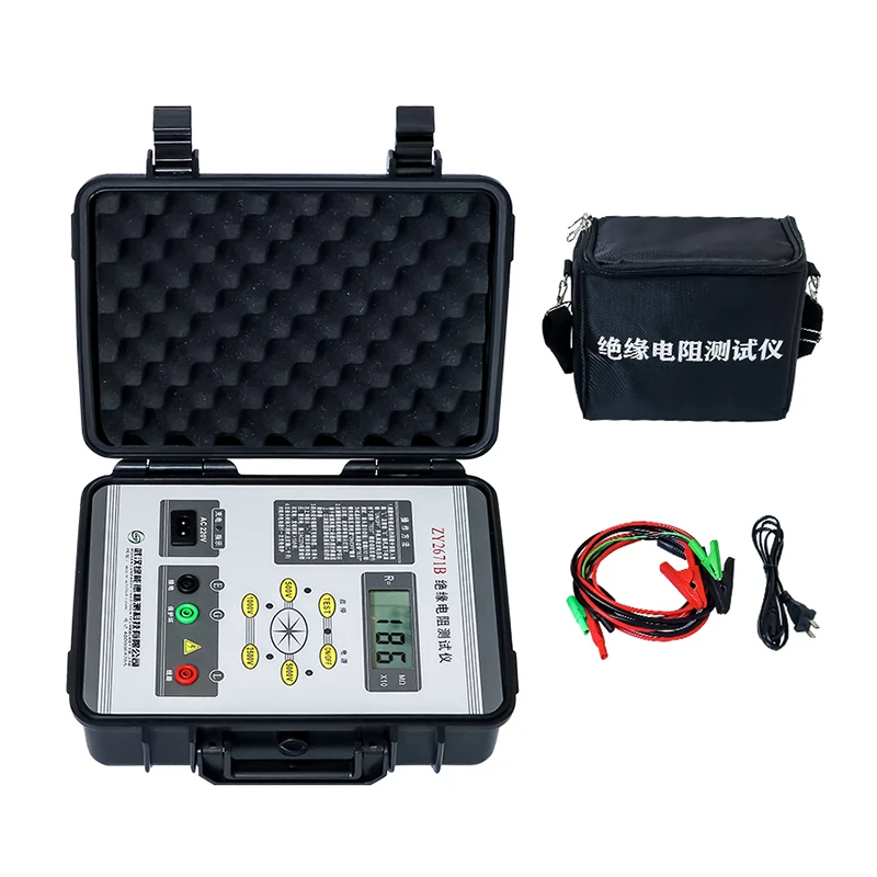 ZY2671B-New Portable Electronic LCD Screen Insulation Resistance Tester 1000V-10000V Output 0~500G Range 2200mAh 2-Year