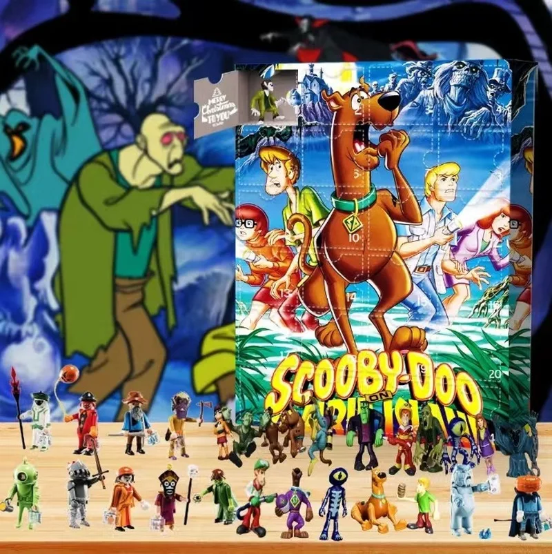 Venda quente disney mickey ponto scooby-doo natal advento calenda brinquedo figura caixa cega ornamento casa criatividade menino menina presente