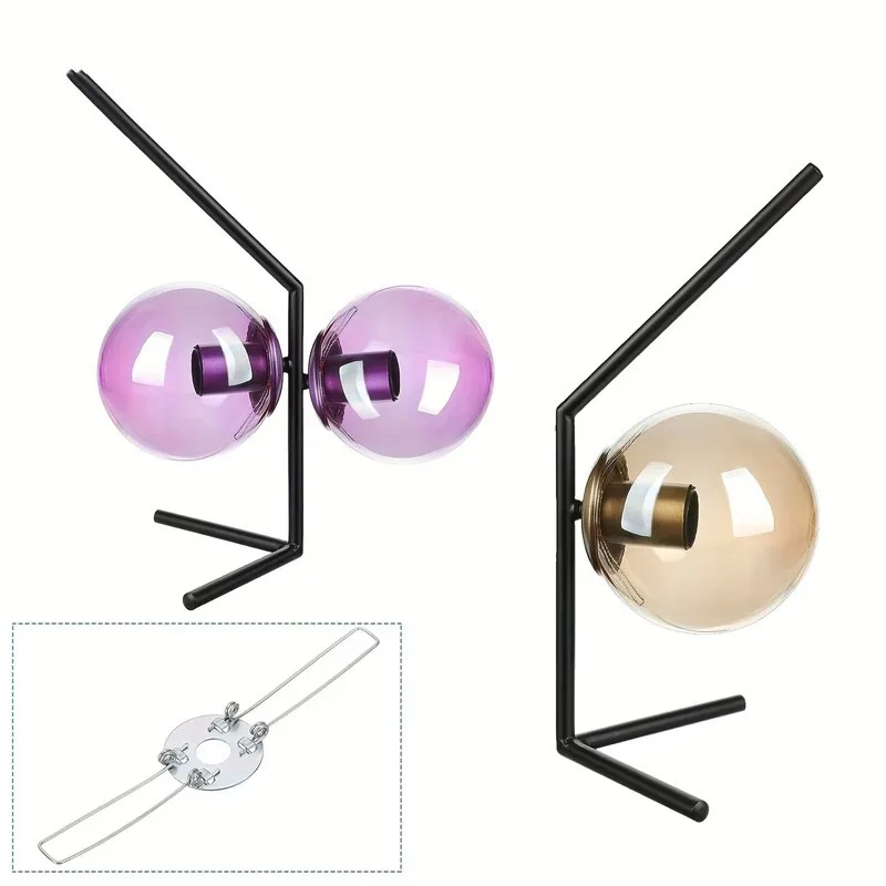 36 pcs 100mm Metal Spring Clamps for Lamp Fixture Repair, Easy Snap-On Install, 2-Fork Design, Multipurpose
