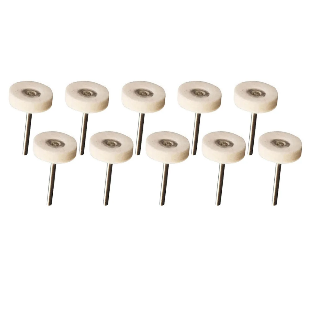 Wool Polishing Wheels Set 25mm Polishing Wheels For Polishing Tasks Remove Scratches And Rust Consistent Polishing Performance