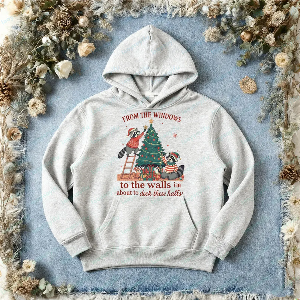 من النوافذ إلى الجدران أنا عن سطح السفينة هذه القاعات الملابس مضحك عيد الميلاد بلوزات النساء الرجعية عيد الميلاد هوديس