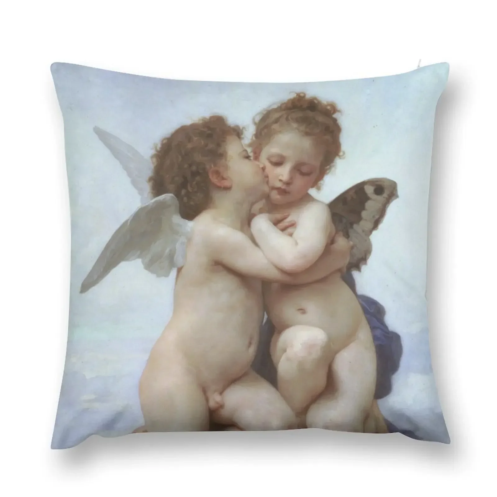 Amor and Psyche, by William-Adolphe Bouguereau. Throw Pillow autumn decoration Throw Pillow Covers pillow