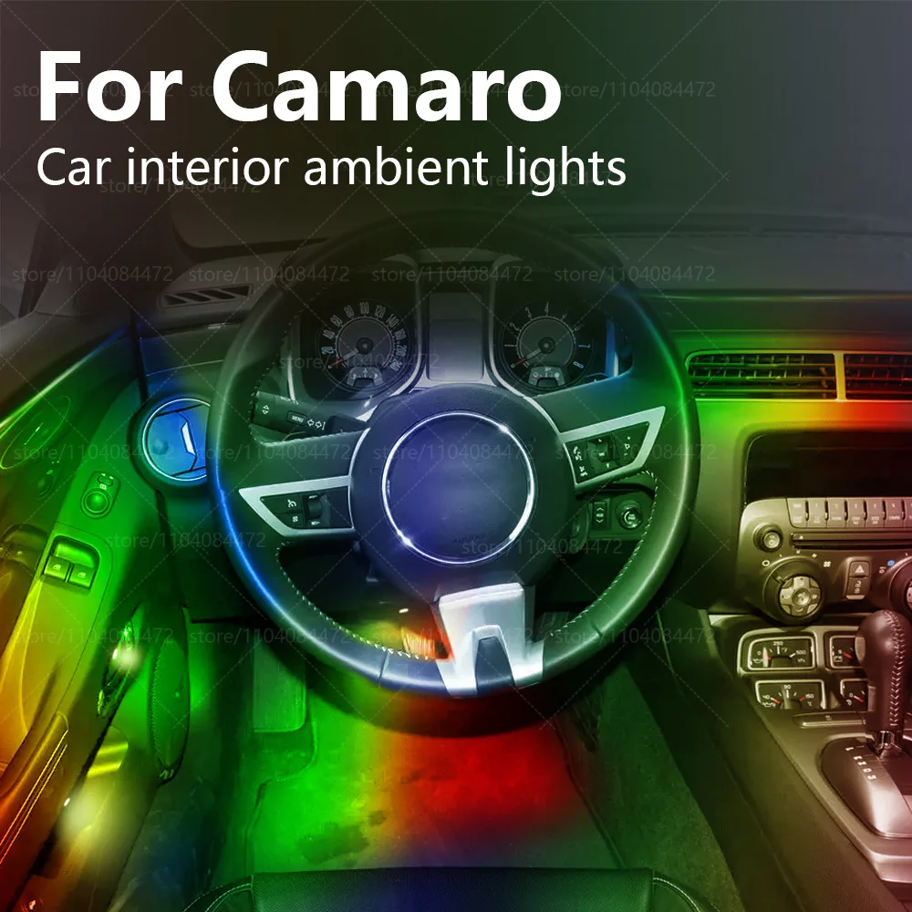 

For Chevrolet Camaro Alpha 22in1 RGB Car Interior Acrylic Car Ambient Lights RGB Hidden Acrylic Strip Decoration Accessories