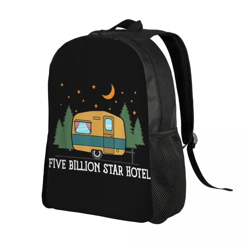 Custom Funny Summer Adventures Hiking Life Backpacks Men Women Basic Bookbag for School College Happy Campers Bags