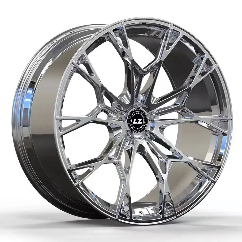 18-22 Inch 5 Hole Black Finish Monoblock Custom Forged Aluminum Alloy Wheel Rims 5x120 5x114.3 Passenger Wheels