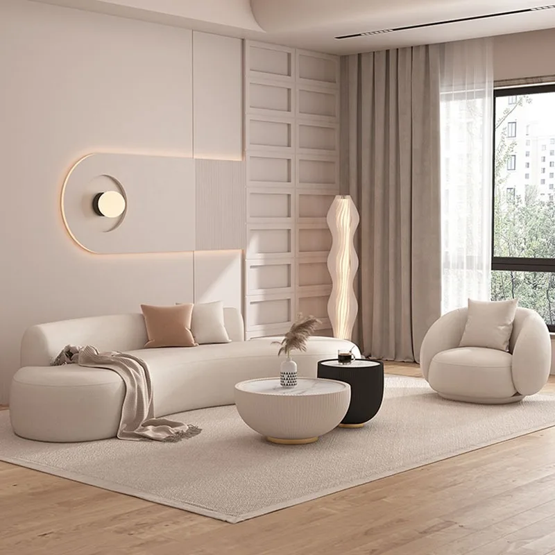 Nordic Living Room Sofas Modern White Minimalist Lazy Sofa Luxury Double Salas Y Sofas Muebles Elegantes Modernos Furniture