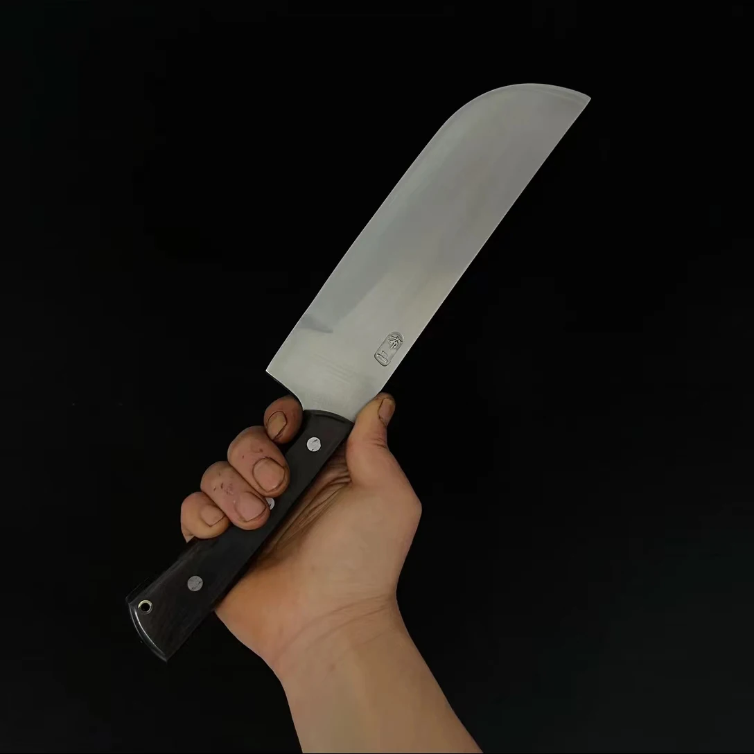 

8 Inch Wood Chopper Knife 3 Layer BG42 Aviation Special Steel Blade Sharp Machete Chop Cleaver Handmade Longquan Kitchen Knives