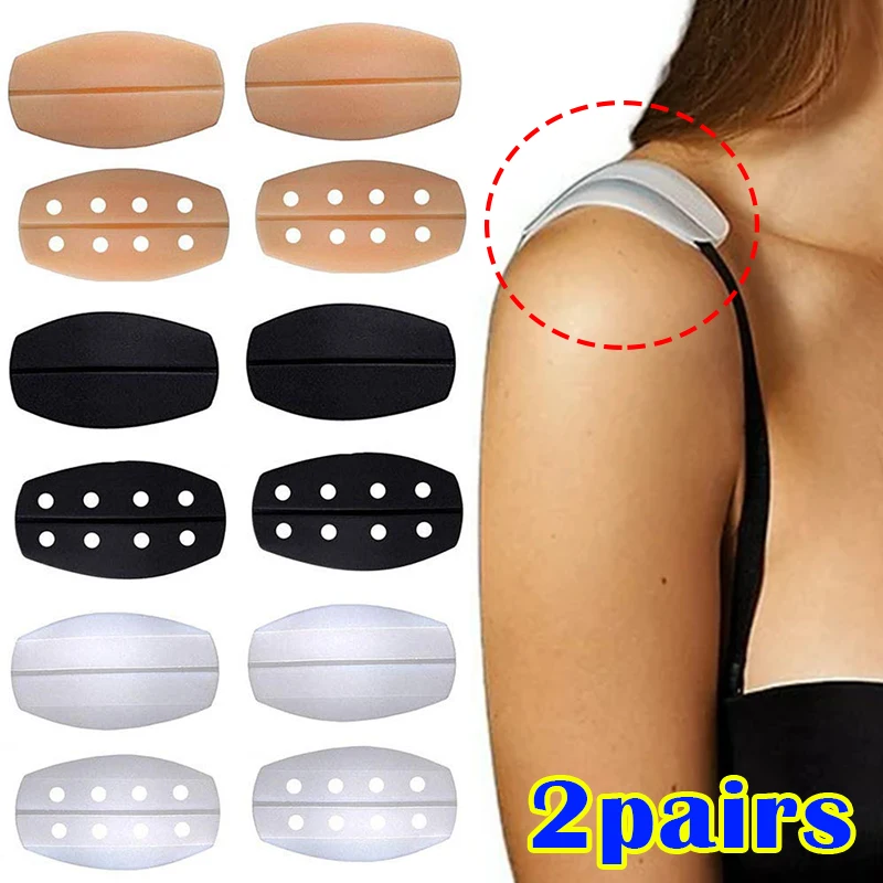 Underwear Shoulder Pads Silicone Bra Straps Anti-Slip Soft Shoulder Pads Belts Holder Cushions Women Intimate Accessories