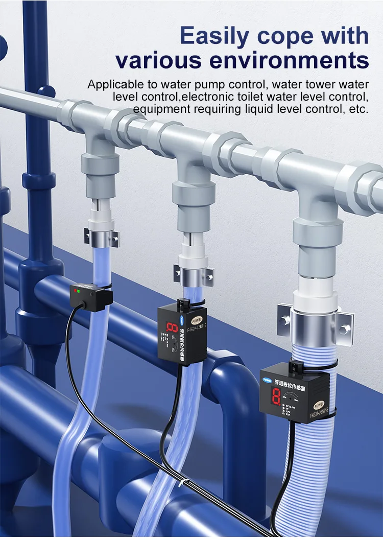 Photoelektrischer berührungsloser Flüssigkeitsstandsensor für Rohrleitungen, Flüssigkeitsstand, Schalter mit hoher und niedriger Erkennung, Sensor für Flüssigkeitsstandsensor für Rohrleitungen – Detail 3