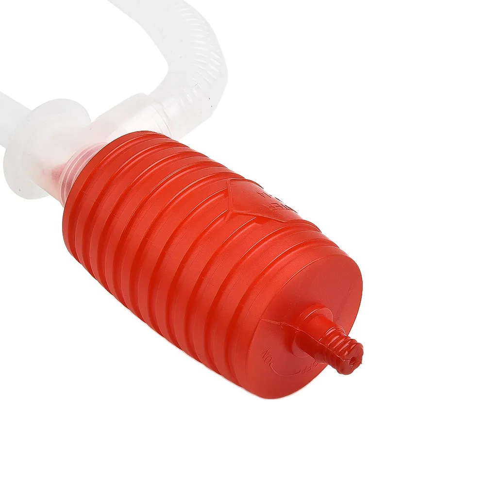 Portable Car Water Hose Oil Extractor Plastic Red+white Siphon Pump 1 PC Gasoline Siphon Pump Liquid Gas Transfer