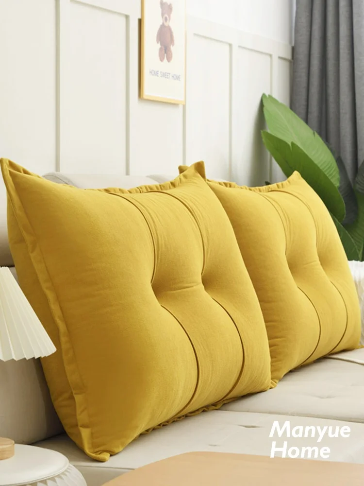 Mankyou Home Cr Color enier Sofa Combination Barest Pillow Bedroom Bed Head Pillow Tat Double Soft Pa