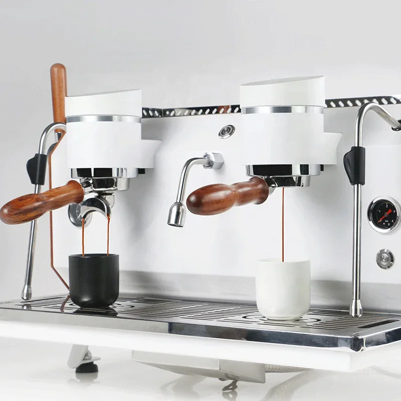 Commerciële Espressomachine 12l Elektrisch Koffiezetapparaat Semi-Auto Dubbele Groep Koffiemachine