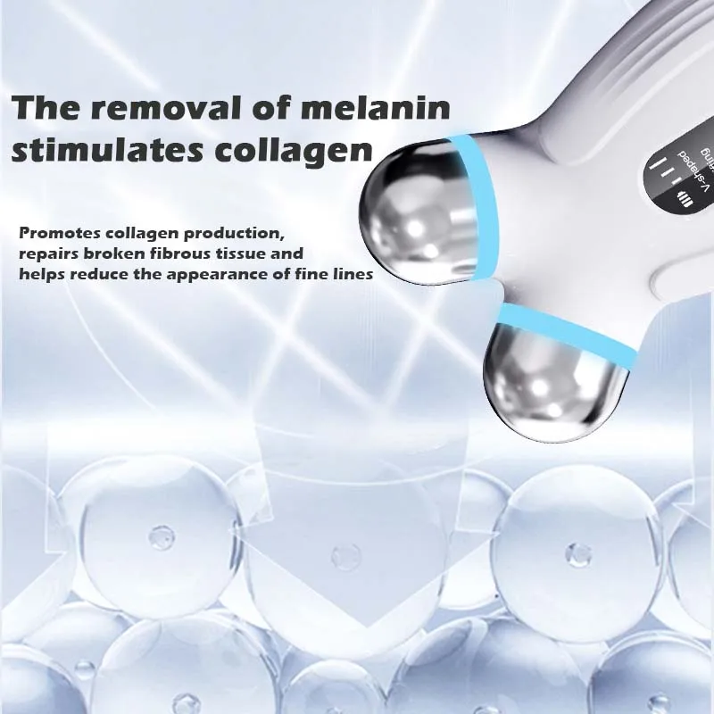 جهاز مضاد للشيخوخة والتجاعيد مكركرنت للوجه يعزز منتجات العناية بالبشرة جهاز امتصاص الجمال باللون الأبيض