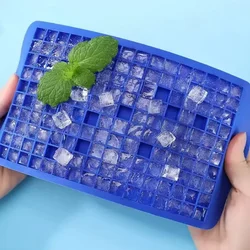 Food Level Silicone Ice Cube Maker 160 Square Tray Ice Cream Mold Summer Drink Wine Milk Tea Ice Cube Mold Kitchen Supplies