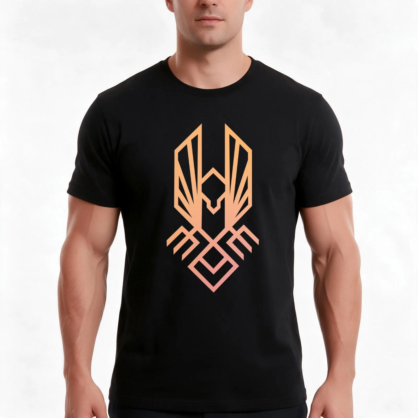 The Sun-Hawk T-Shirt, Summer Casual Cotton Tee, Oversized Streetwear Tops, Vintage Graphic Print, Loose Fit Short Sleeve