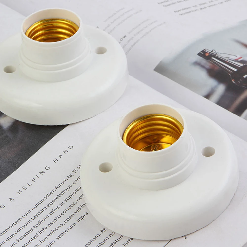 20PCS-1 Screw Lamp Base e27 B22 Lamp Holder Socket Base Light Bulb E27 AC Plug Wall Holder Adapter Snap-in Lamp Holders