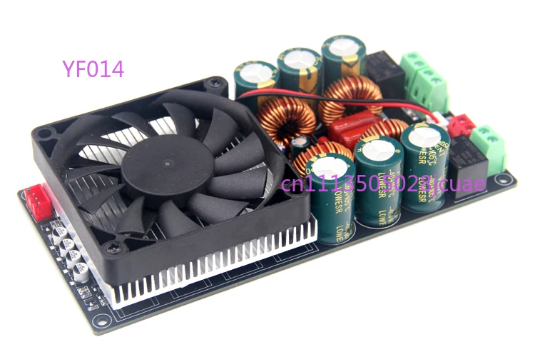HIFI single voltage stereo high power class D digital power amplifier board 2x600W ultra TPA3255 relay protection