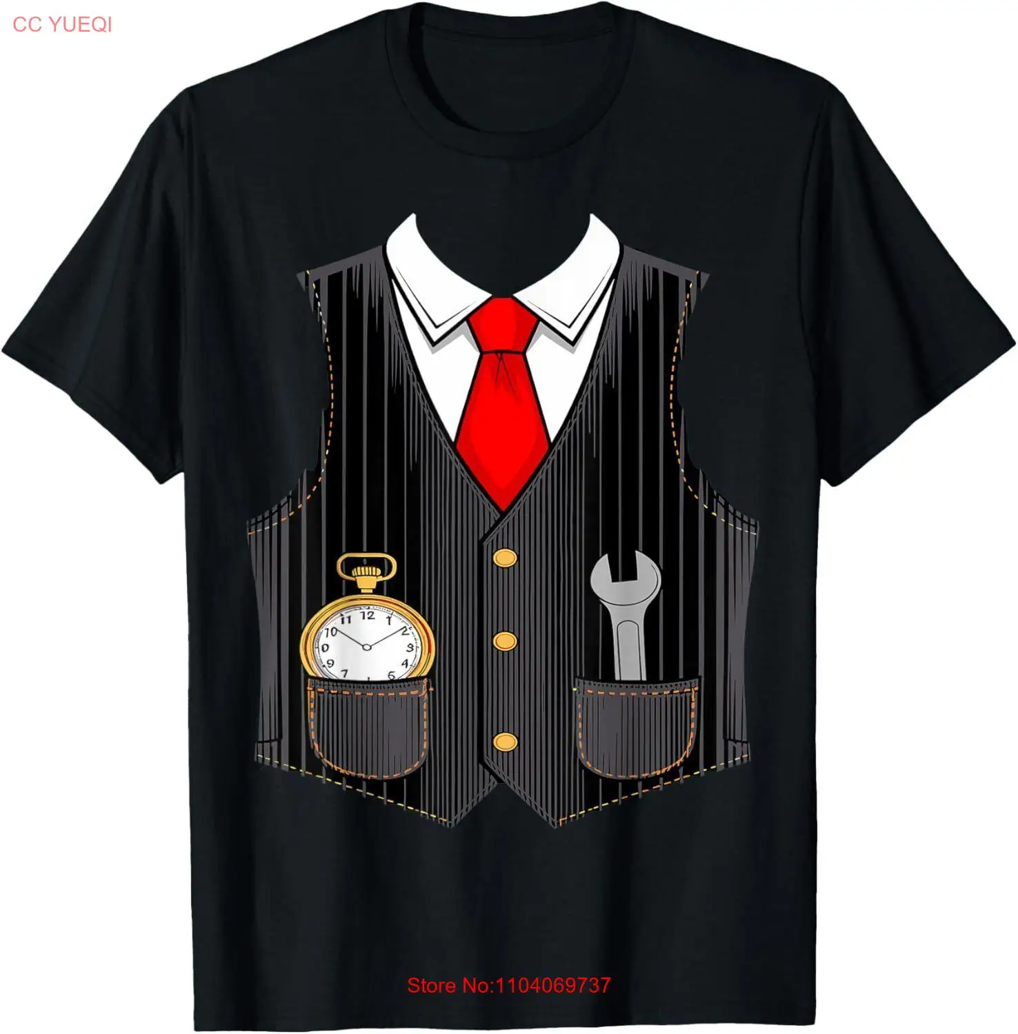 Halloween Train conductor costume for kids men women T-Shirt