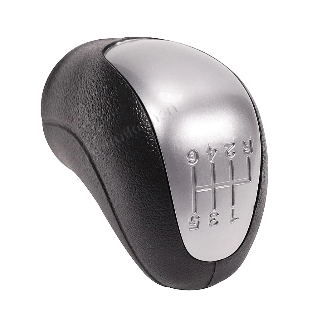 Schaltknauf Schalthebelkopf mit Leder-Manschette für Mercedes Benz Vito Viano W639 2003-2010 Schwarz 6-Gang Schaltgetriebe – Detail 15