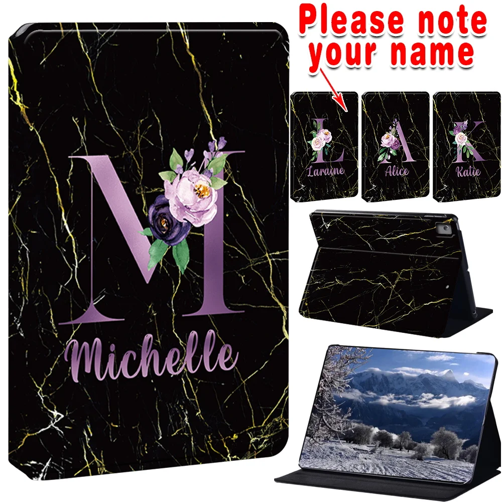 Customized Name Stand PU Lether Case For iPad Air 4 2020/Air 5 10.9