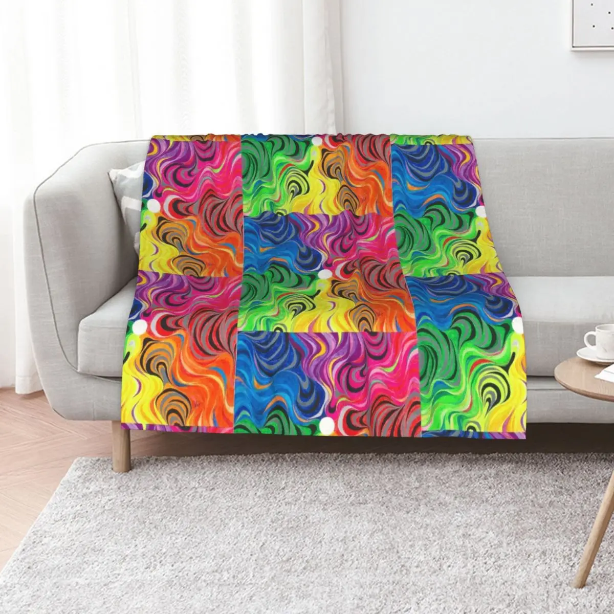 Dreamwave Throw Blanket Shaggy Furry Soft Blanket for Bedroom Living Room