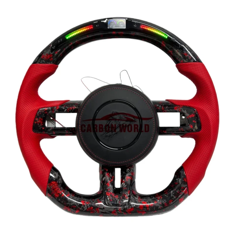 

Подходит для моделей Ford Mustang 2015, 2016, 2017, 2018, 2019, 2020, 2021, 2022. и 2023. Светодиодный спортивный светильник из красного кованого углеродного волокна