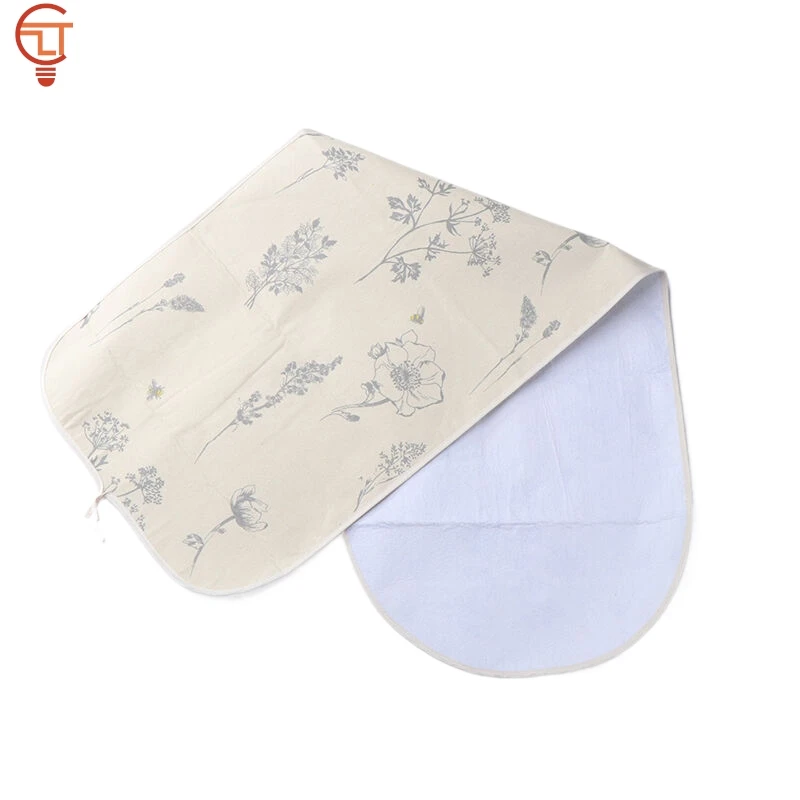 1PC Printed Ironing Board Cover Heat Insulation Drawstring Tightening With Padding Cloth Canvas Ironing Board Protector Cover