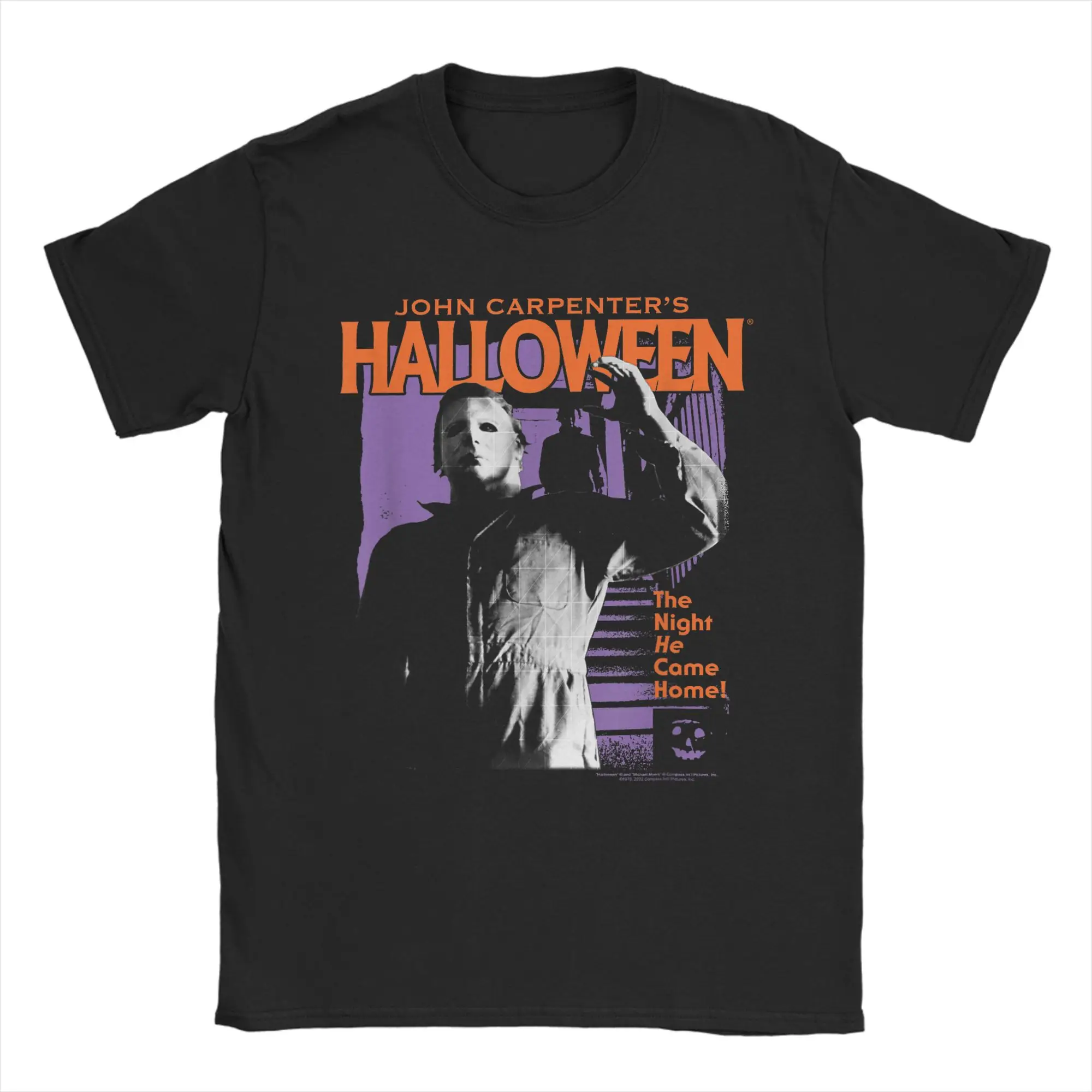 Halloween Michael Myers Pop Art T Shirt for Men 100% Cotton Leisure T-Shirts Crew Neck Horror Tees Short Sleeve Clothes Party